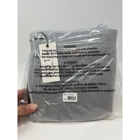 NWT AOTA $188 ELENA Croc Top Handle Bucket Crossbody Bag, Women's Black Purse - Picture 7 of 8